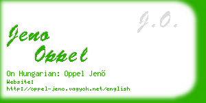 jeno oppel business card